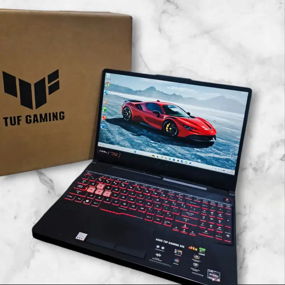 Jual laptop ASUS TUF A15  NVIDIA RTX GARANSI RESMI ACTIVE (SSD 512GB)