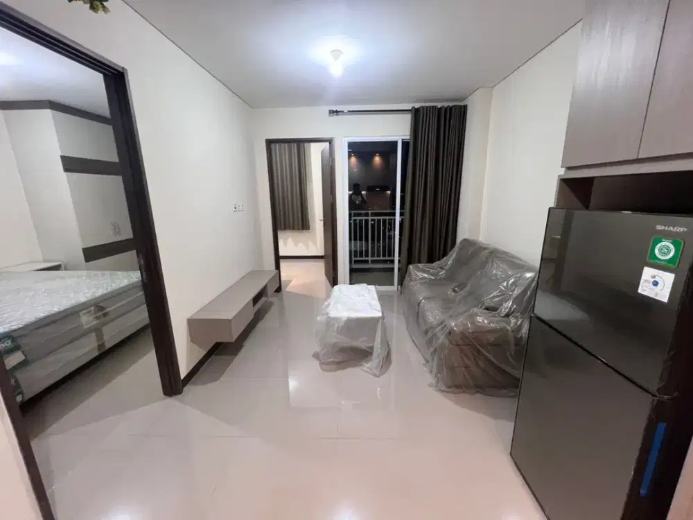 Disewa Apartemen Metro Garden 2 BR View City Siap Huni Full Furnished Tinggal Bawa Koper Dekat Tol Karang Tengah Tangerang
