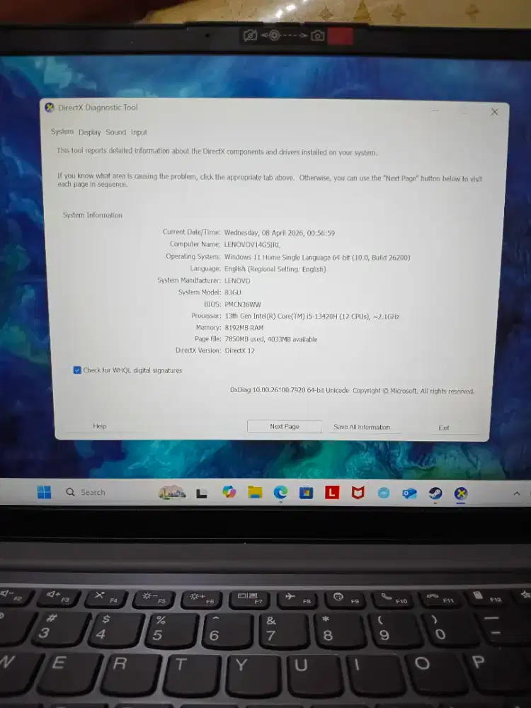 Lenovo v14 g5 irl core i5