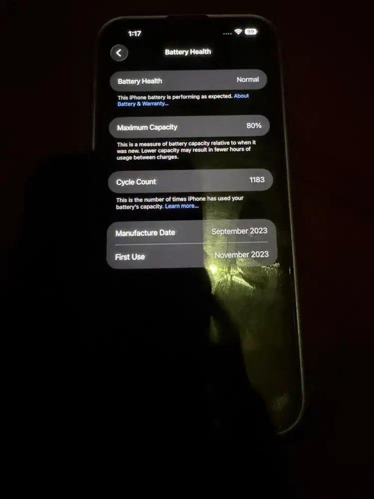 Iphone 15 promax second 256