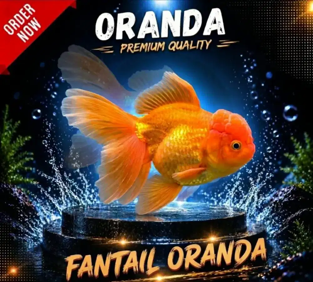Ikan koki/goldfish Oranda Rosetail