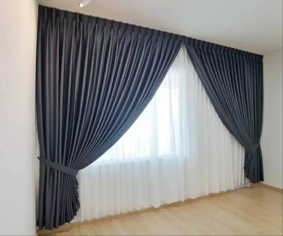 Dijual Gorden Blackout Pasang Skat Klinik Hordeng Gordyn Vitrase