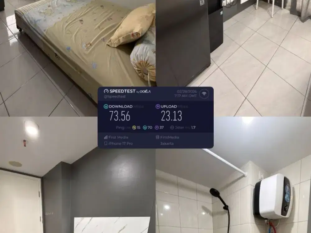 Disewakan apartemen the springlake summarecon bekasi type studio furnished siaphuni