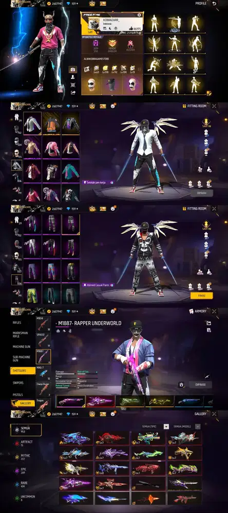 DI JUAL AKUN FF SULTAN AMAN DAN TERPERCAYA