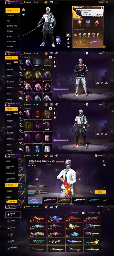 DI JUAL AKUN FF SULTAN AMAN DAN TERPERCAYA