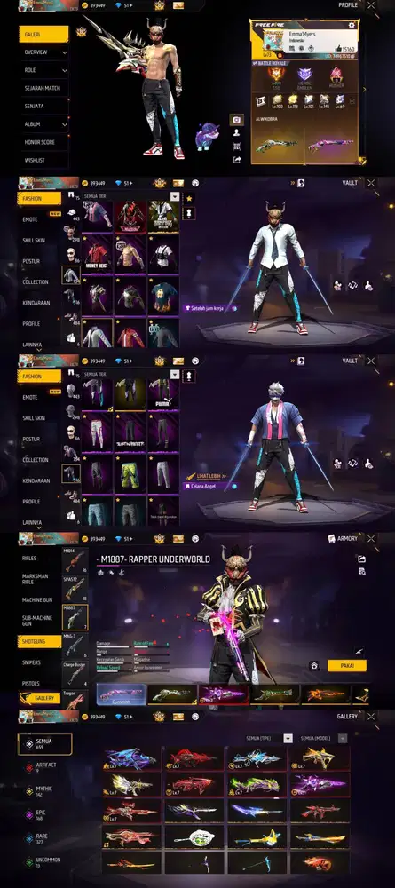 DI JUAL AKUN FF AMAN DAN TERPERCAYA