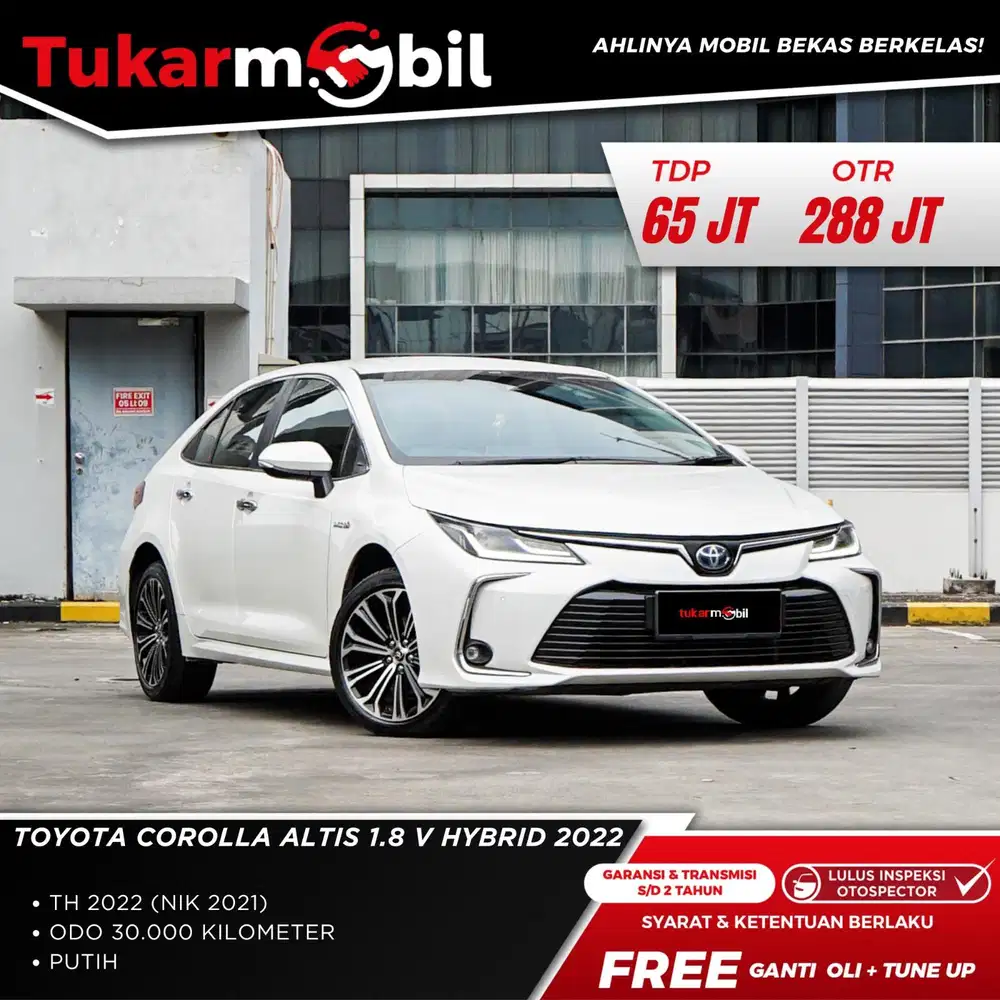Toyota Corolla Altis 1.8 Hybrid Tahun 2022