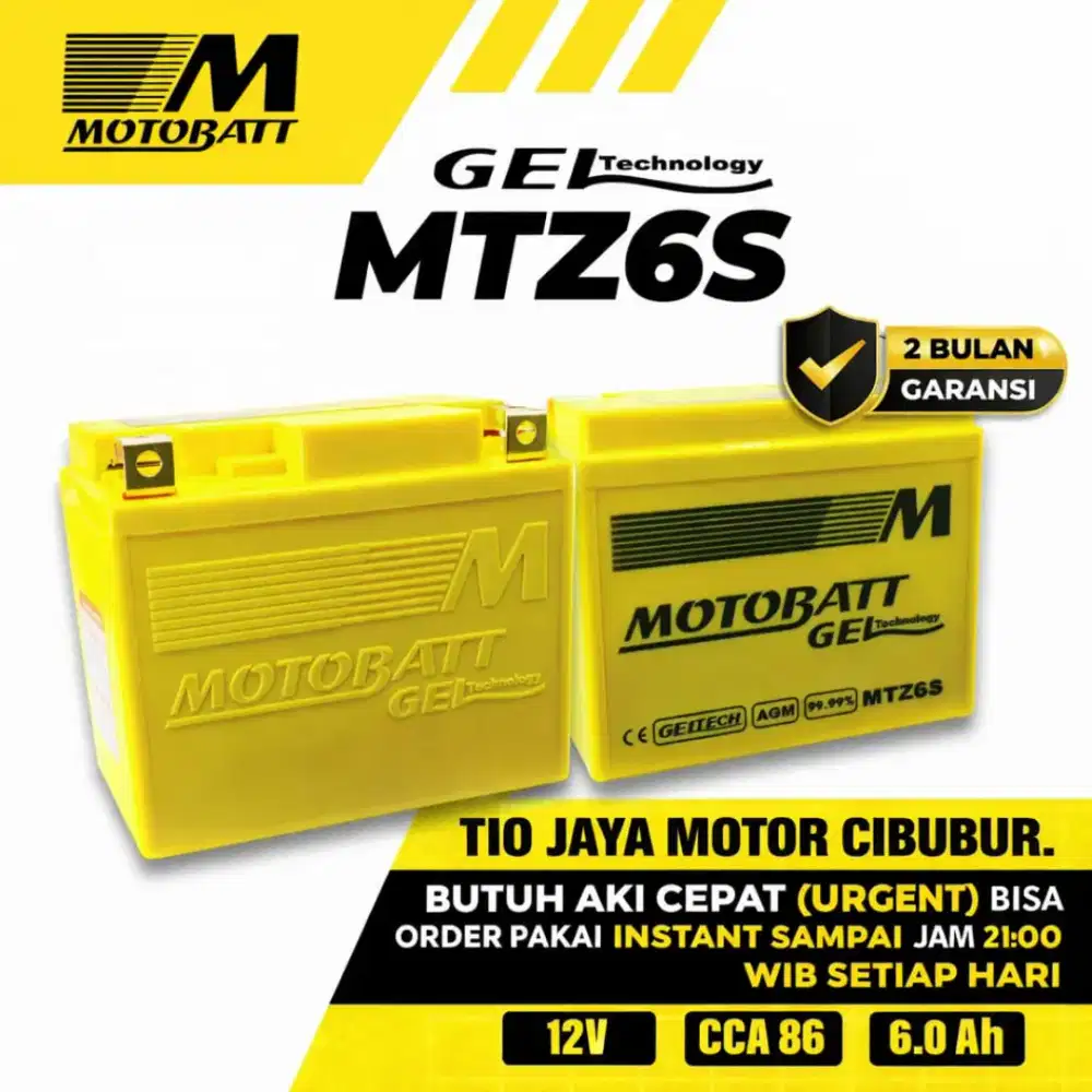 AKI MOTOBATT MTZ6S VARIO 125 150 PCX BEAT ISS