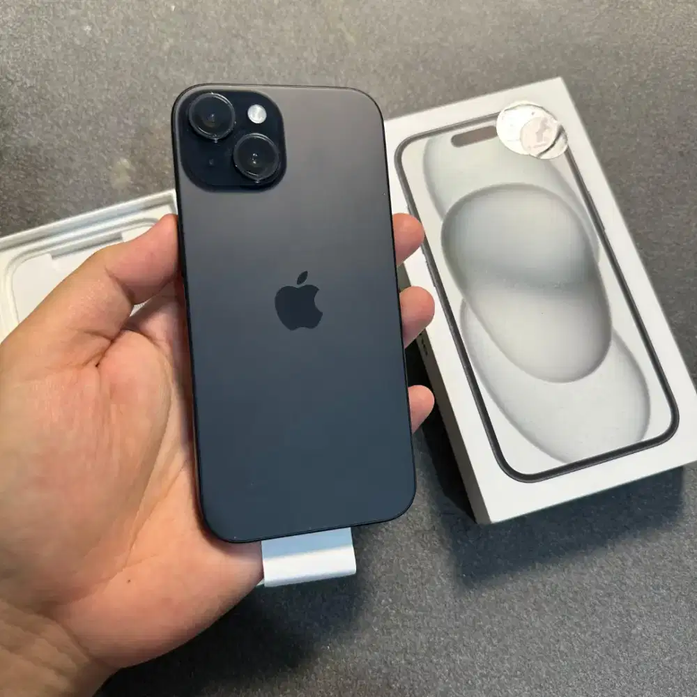 Iphone 15 basic 128 gb black resmi