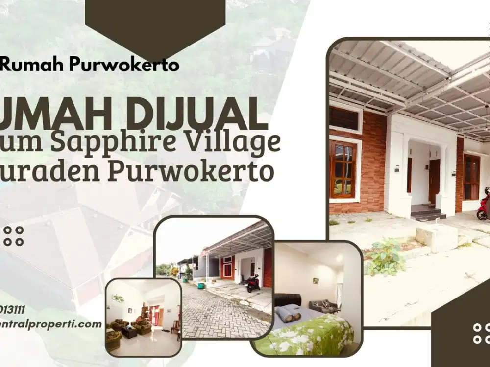 Rumah siap huni perum Sapphire Village Baturaden Purwokerto dekat wisata, 7 menit kampus Unsoed