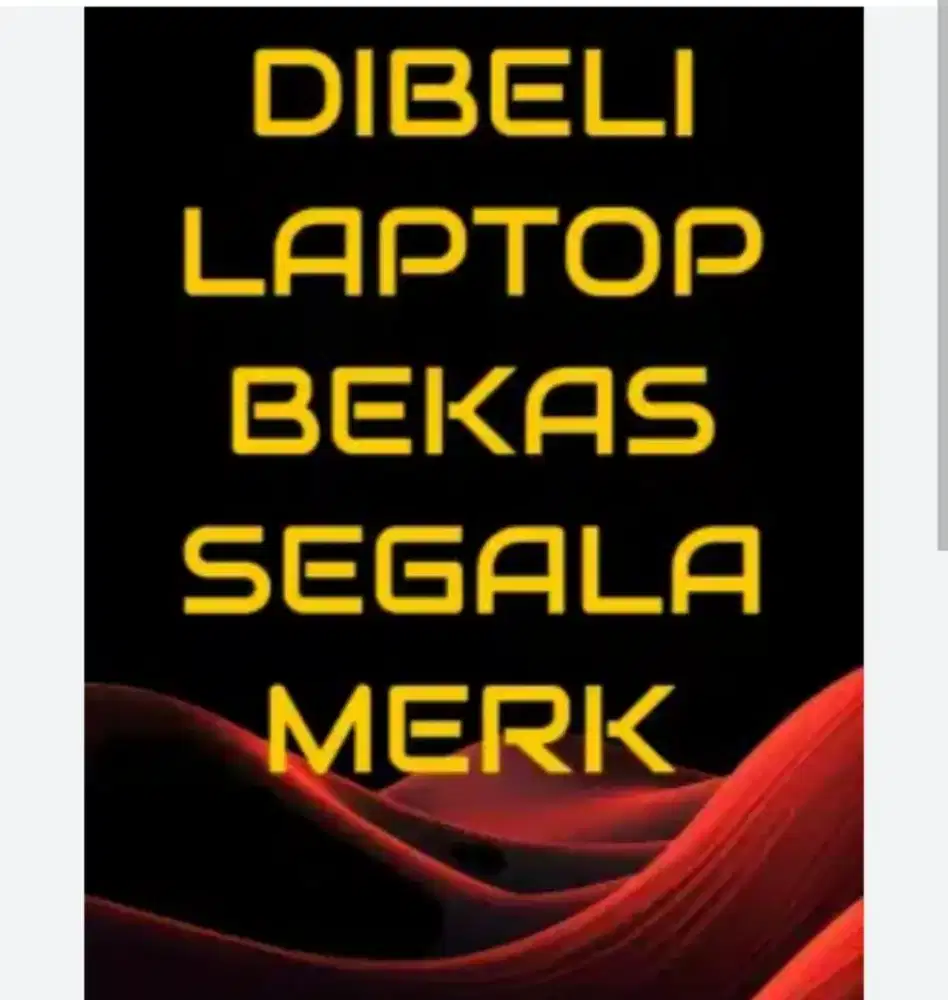 Di beli Laptop Bekas