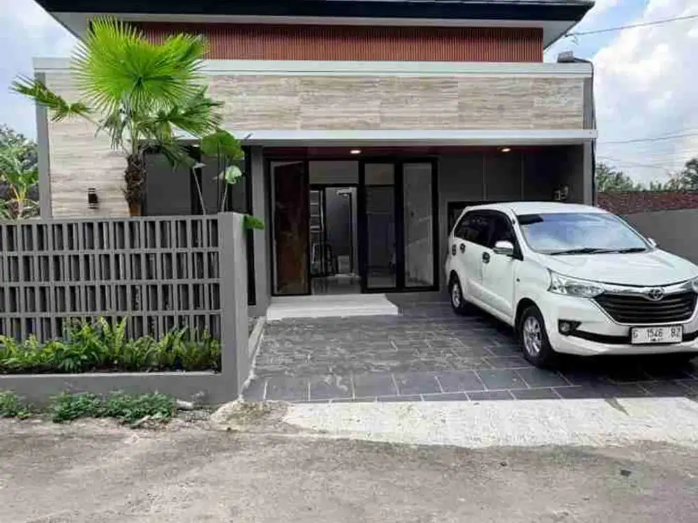 RUMAH BARU CANTIK MODERN KEKINIAN DI CATURHARJO SLEMAN DEKAT IBARBO PARK