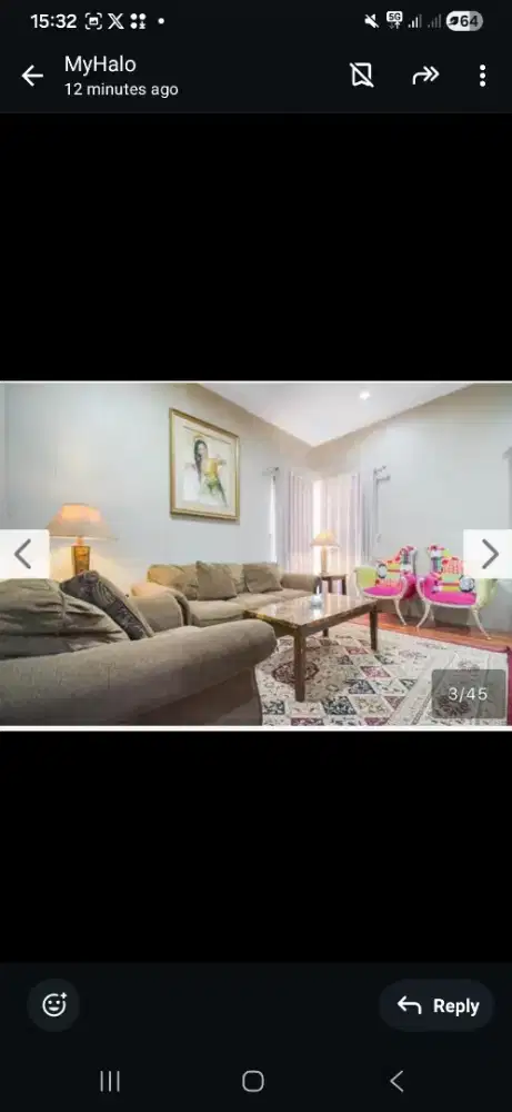 Disewakan di dlm perumahan , lengkap furnished tinggal bawa koper