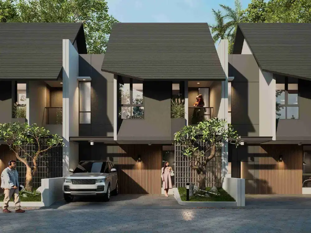RUMAH MEWAH 2 LANTAI MODERN KEKINIAN DALAM CLUSTER DI JALAN GITO GATI