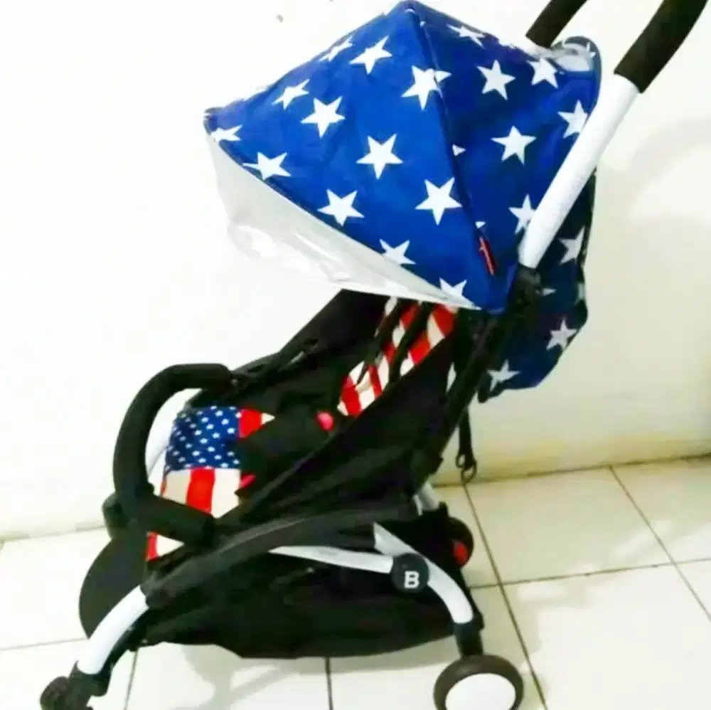Stroller Chris&Olins Bendera motif Bendera Amerika