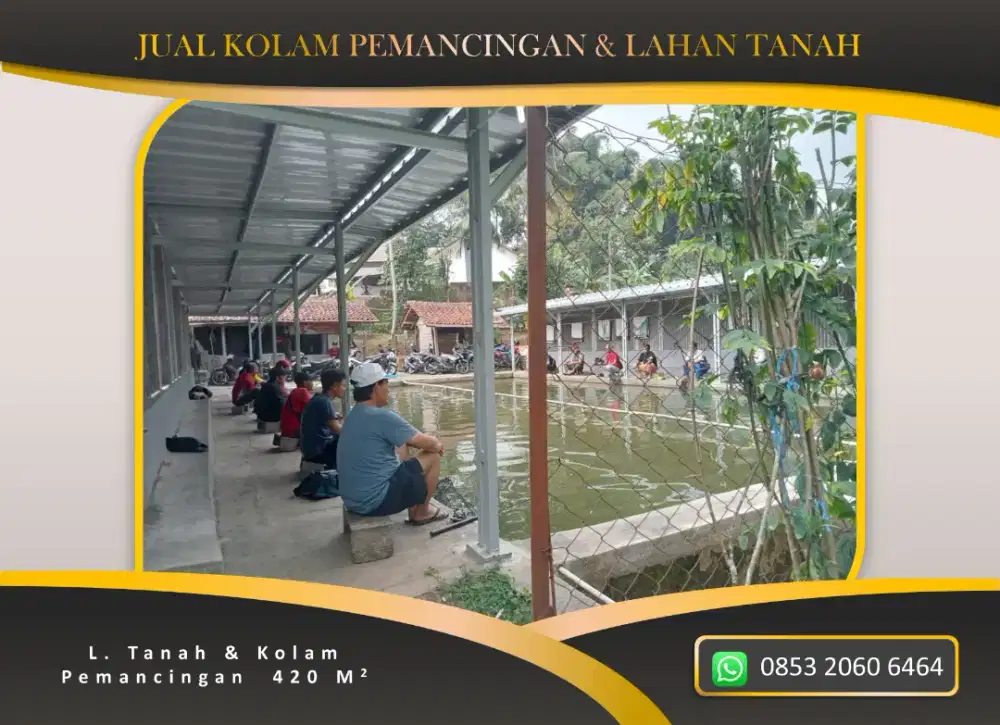 Di Jual Kolam Pemancingan & Lahan Tanah Kebun