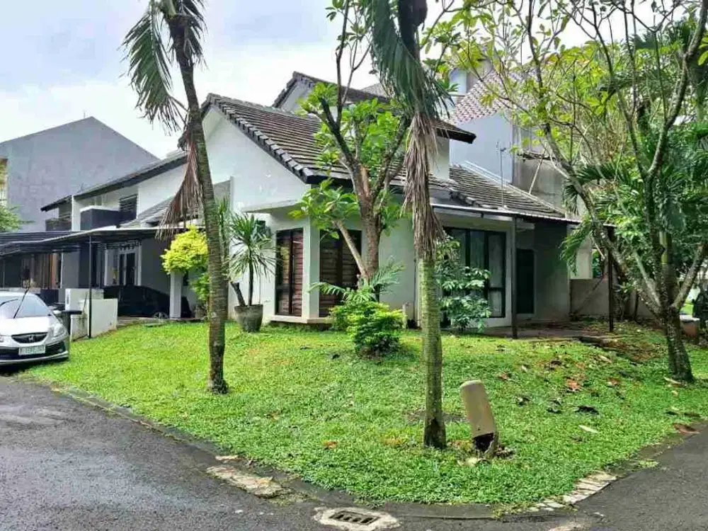Dijual cepat rumah hoek cluster semi furnish di Sektor 9 Bintaro
