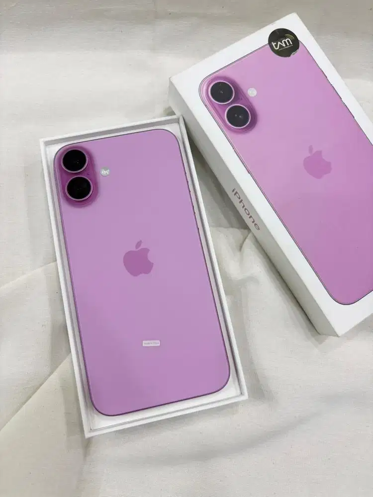 Iphone 16 plus 128gb pink, resmi iBox (like new)