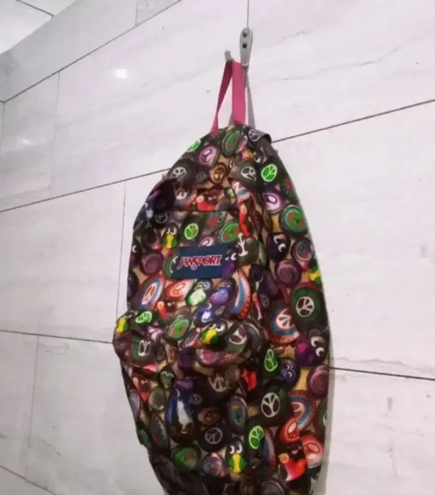 JanSport Streetwear Emo Backpack Wanita gold black