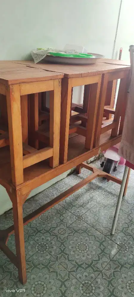 Meja warung beserta kursi 4