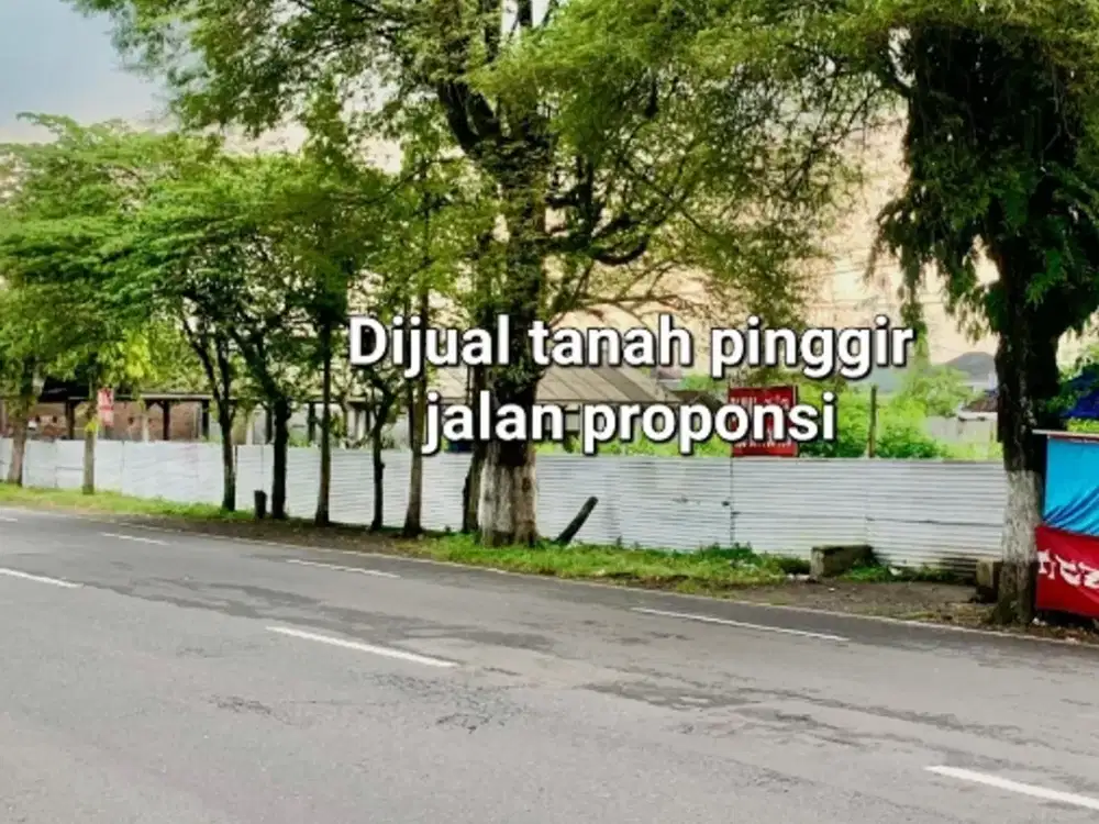 Dijual tanah pinggir jalan propinsi