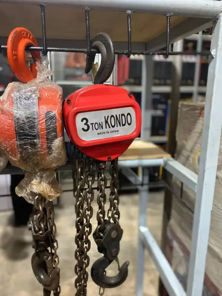 CHAINBLOCK BEKAS 3 TON KONDO SECOND KATROL BEKAS KONDO 3 TON