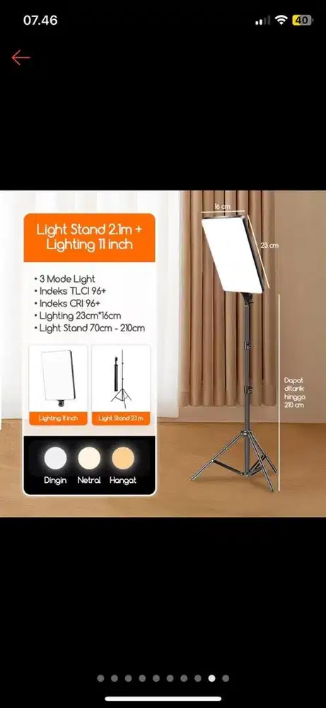 Bonkyo Lampu Foto Led Foto Produk