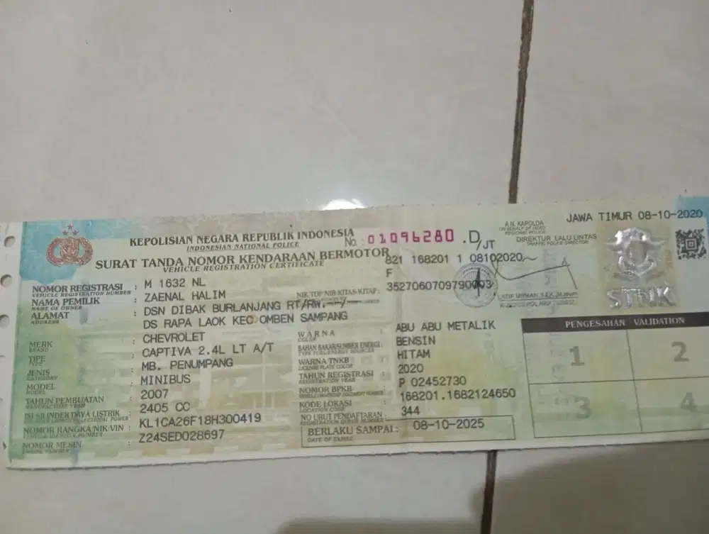 Chevrolet Captiva 2007 Bensin