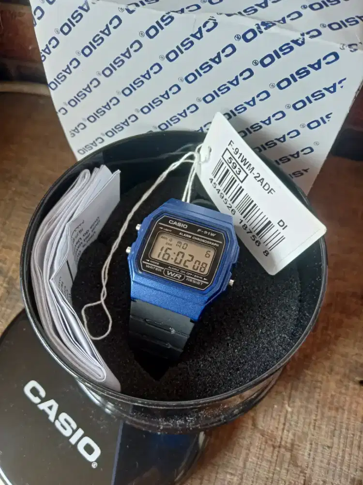 Casio F91W Blue