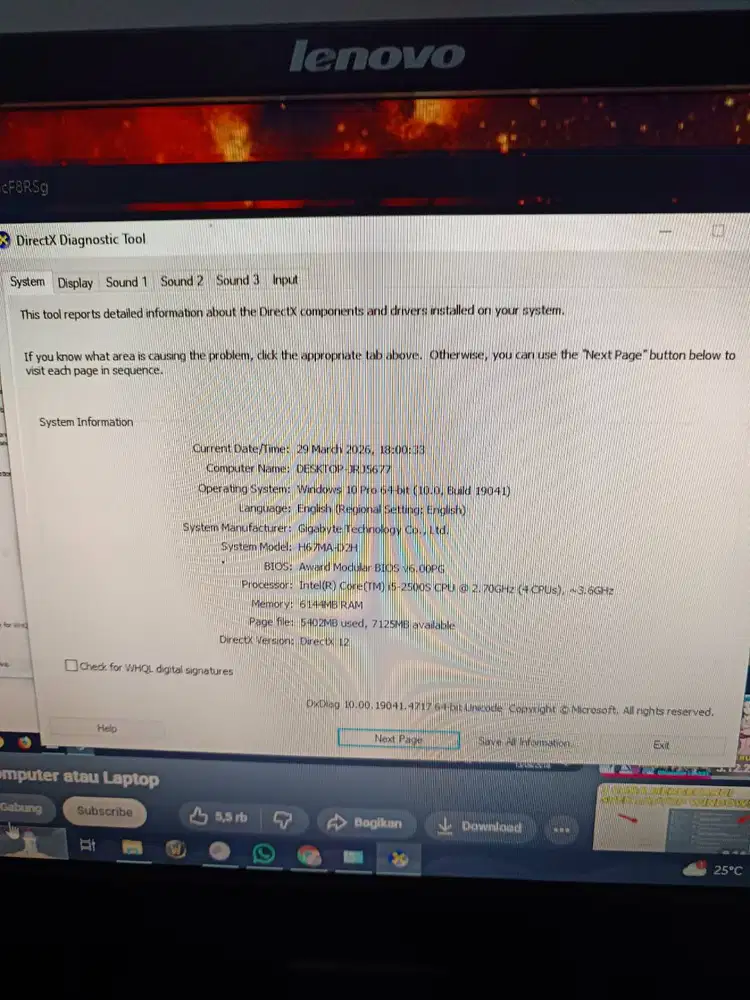 PC full set siap pakai