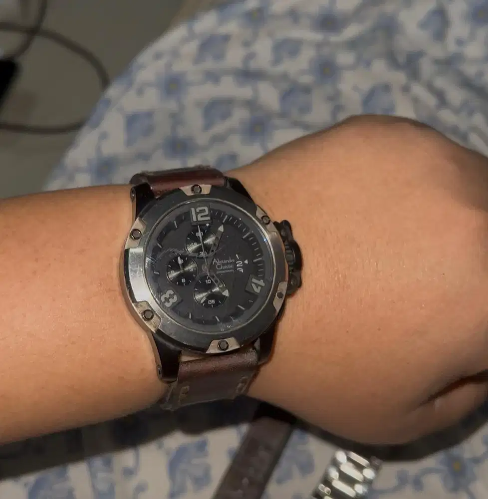 Jual jam alexander christie kulit