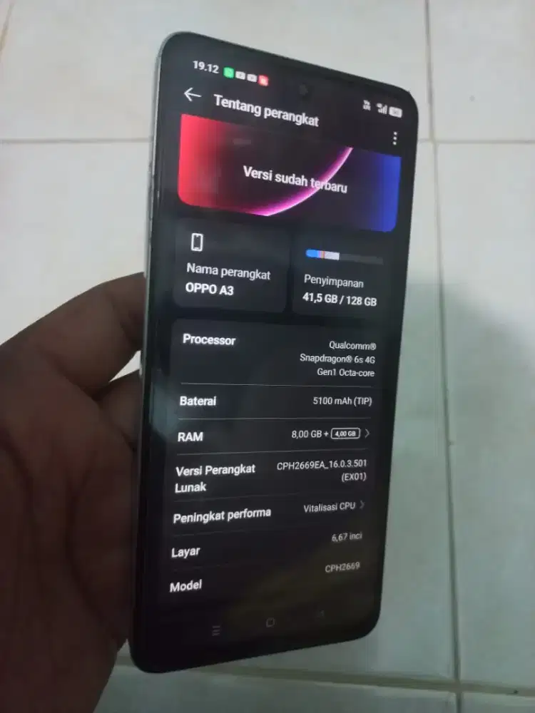 Oppo A3 ram 8+4/128 NFC