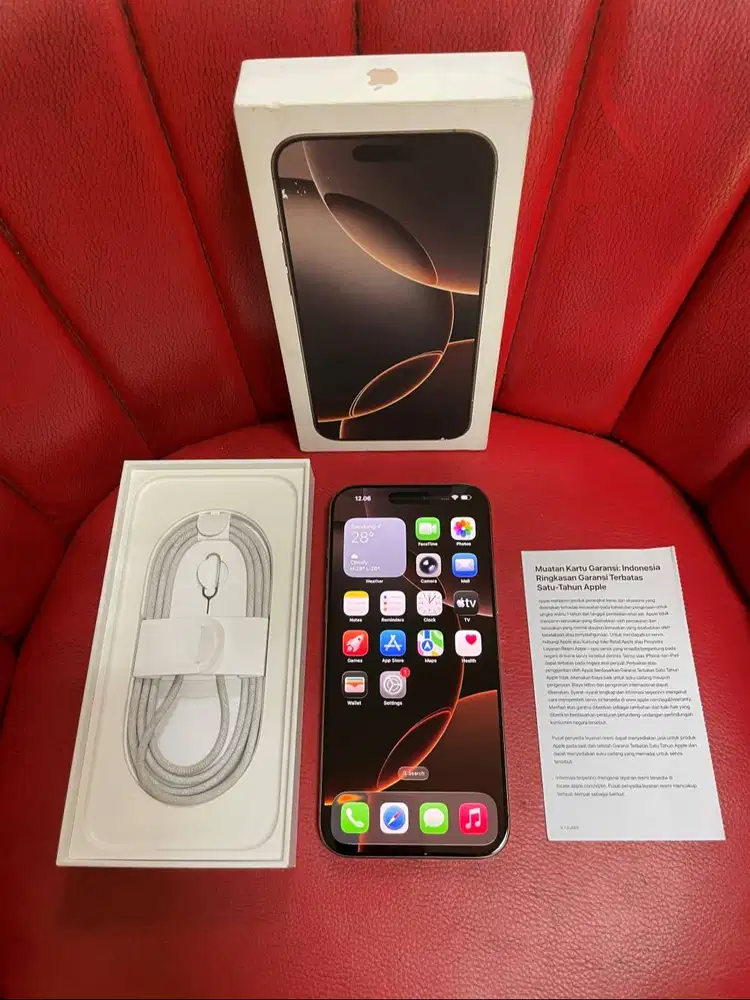 iPhone 16 Pro Max 1 Tb Desert Titanium Garansi iBox Aktif Full ORI