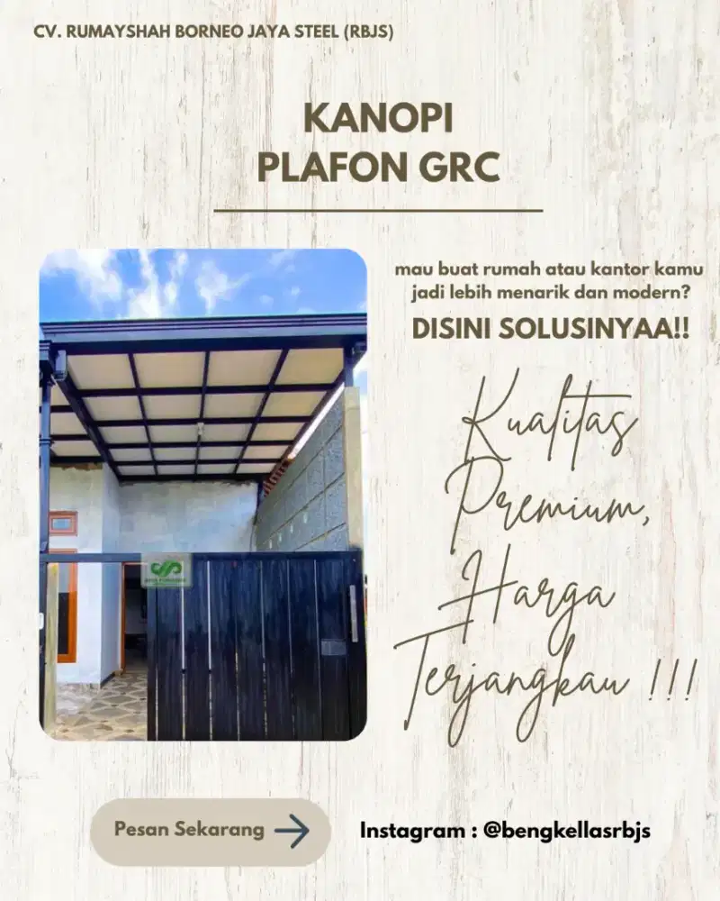 KANOPI PLAFON GRC