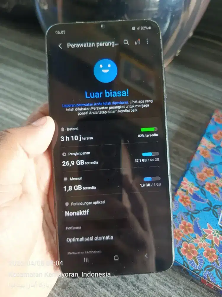 Samsung a03s 4/64gb siap pakai