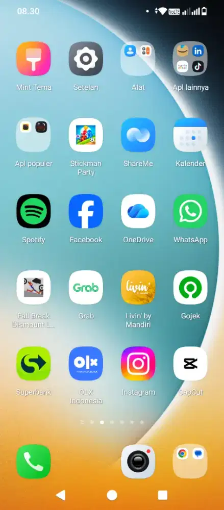 POCO C71 warna gold muda