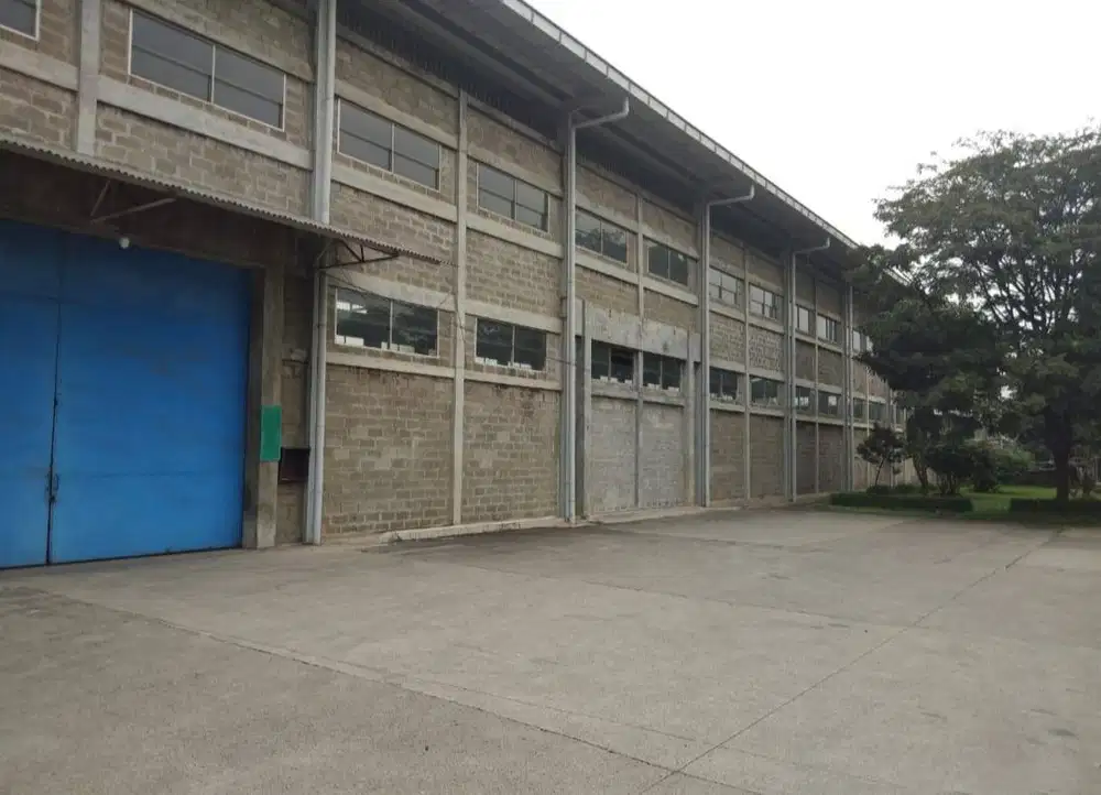 Dijual tanah dan bangunan gudang lokasi strategis di Tambun Bekasi