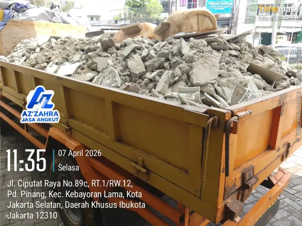 Jasa buang puing dan pengurugan