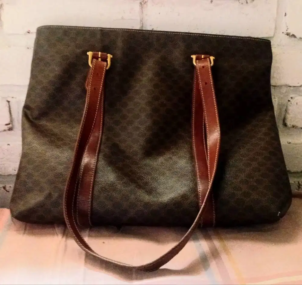 Celine macadam zip tote bag