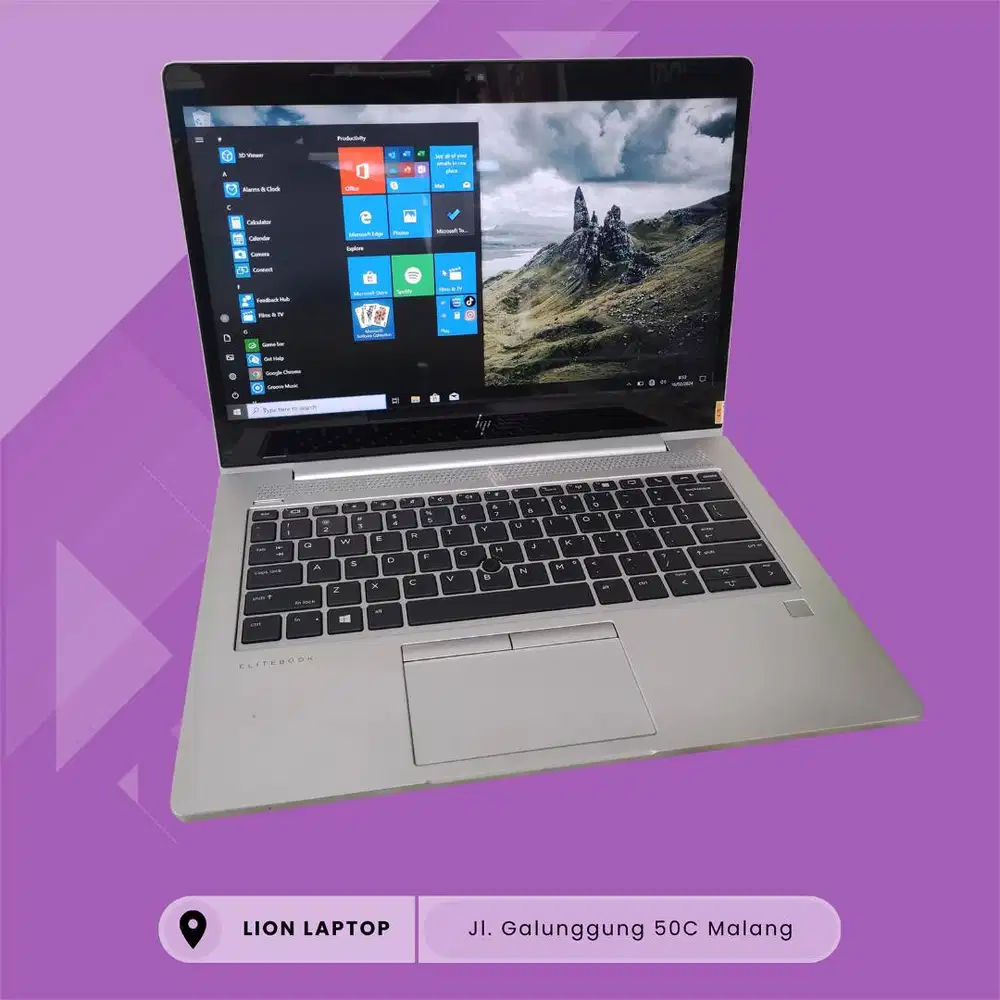 Core i7 gen 8 RAM 8GB Touchscreen Slim HP Elitebook 830 G6 [08|04]