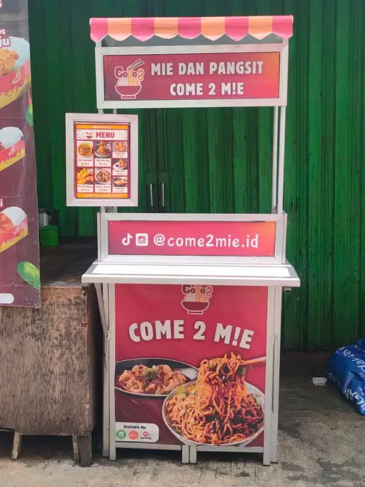 Booth Portable Lipat - Gerobak Jualan Praktis