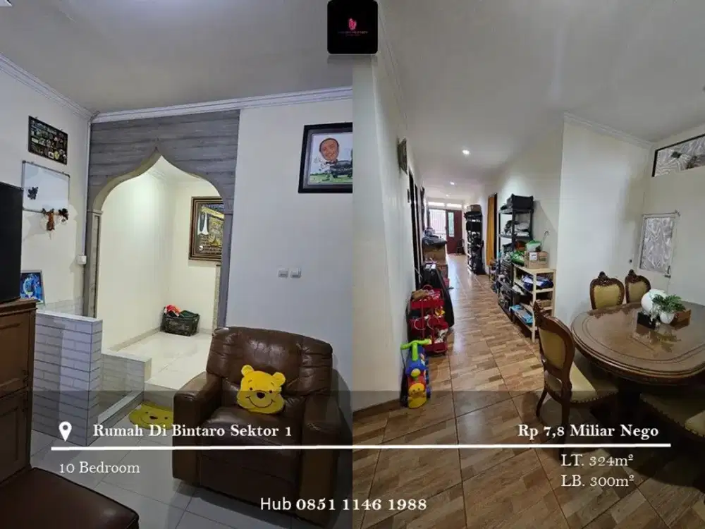 Dijual rumah di Bintaro 2 Lantai Full Furnished