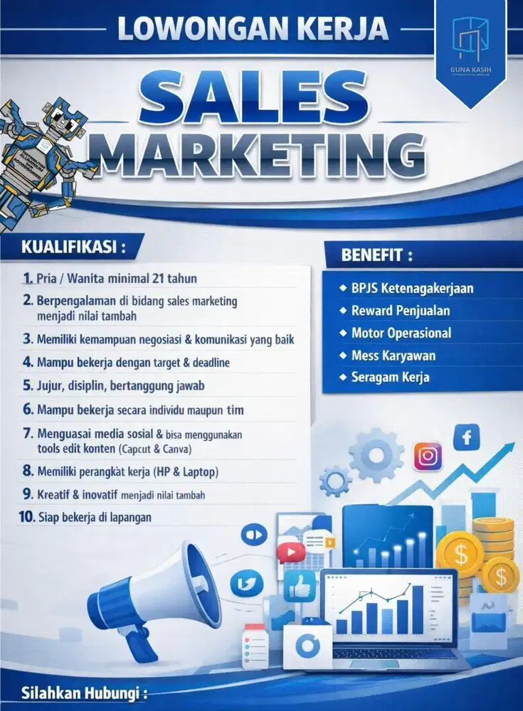 Dicari sales & marketing distributor alumunium