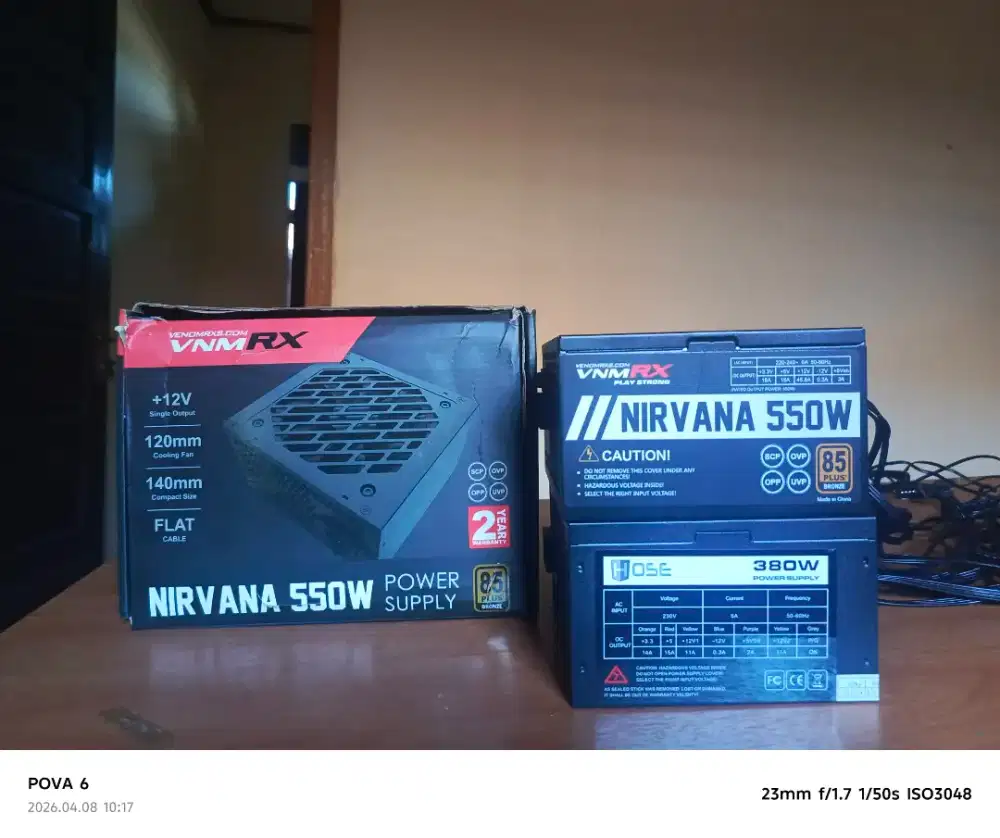 Jual psu 550watt nirvana bonus psu 350 watt