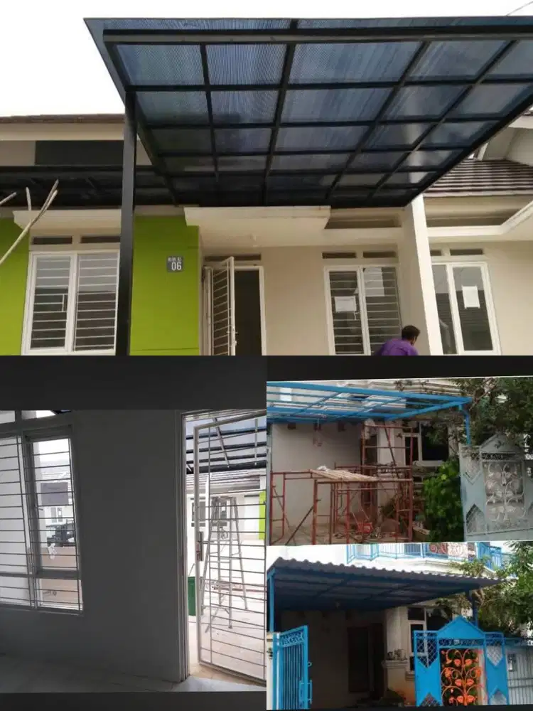 Jasa Buat dan pasang Canopy, Pagar, Teralis, Tangga