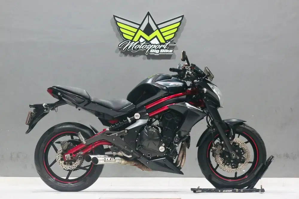 Kawasaki er6n 650 ABS Red Casis 2016 mulus sehat siap turing jauh