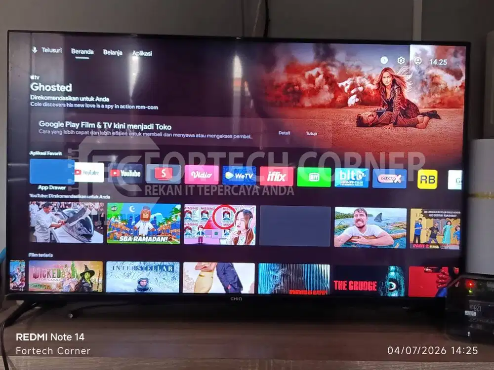 STB Android TV Box - DensTV V.2y - OS9 - Ram 1Gb - Siap Pakai