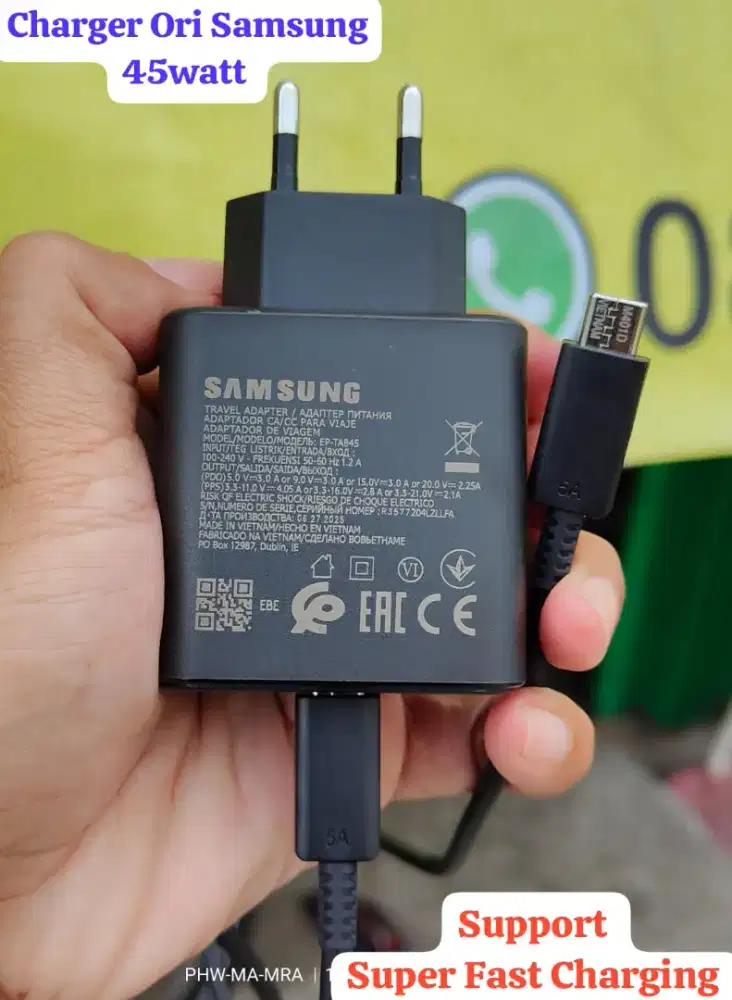 Charger Ori Samsung 45watt ( SUPER FAST CHARGING )