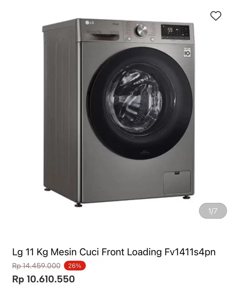 WM FRONT LOAD LG 11kg