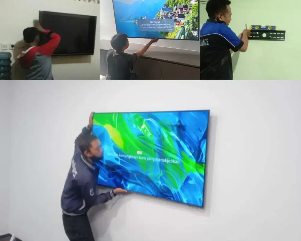 Braket +pasang atau jasa pasang terima rapih breket bracket led tv